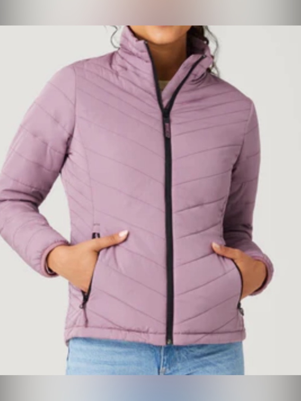 Women's Quilted Lightweight Jacket - Dusty Mauve - Free Country Brand